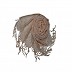 Golden beats studded heart shaped fringe's hijab - Light Orange Golden beats studded heart shaped fringe's hijab - Light Orange